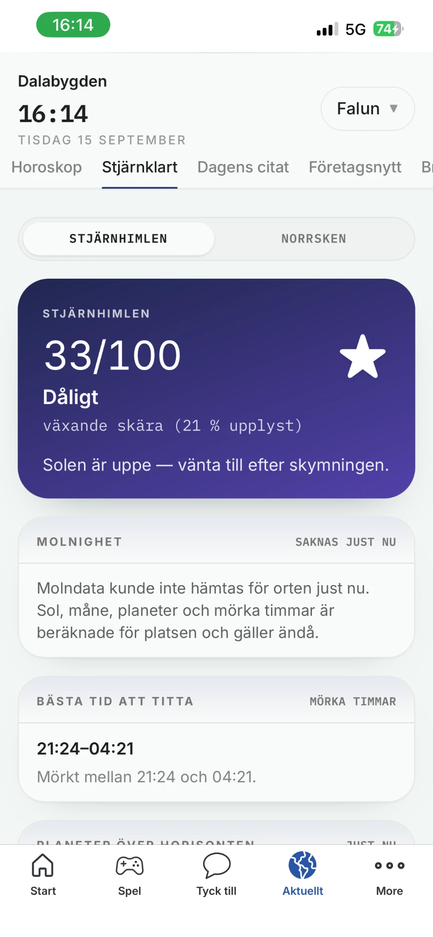 Stjärnklart